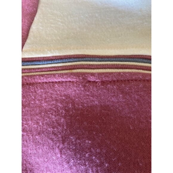 80s Vtg Track & Court Womens Retro Hooded Zip-Up Jacket Acrylic Knit Pink Size S - Picture 8 of 12